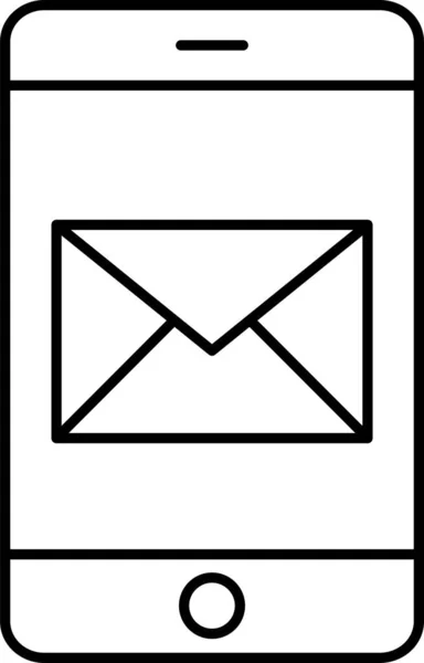 Message Boîte Mail Icône — Image vectorielle