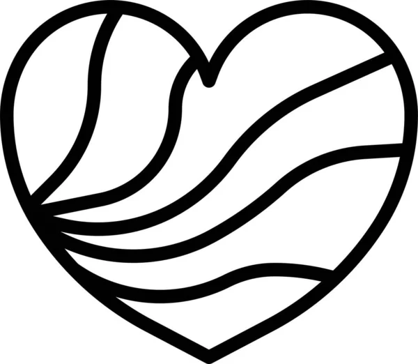 Heart Valentines Icon — Stock Vector