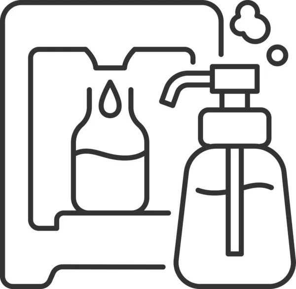 Ikona Organické Hygieny Mýdla — Stockový vektor
