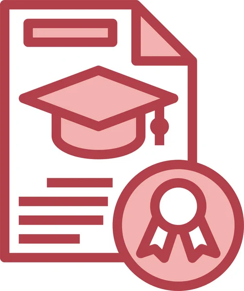 Educación Superior Icono Doctorado — Vector de stock