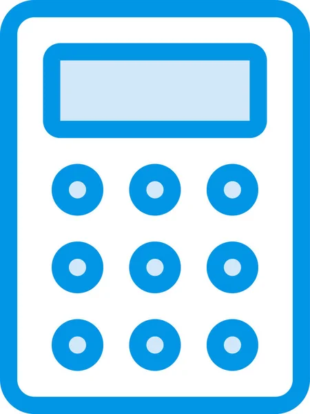 Accounting Calculate Calculator Icon Filled Outline Style — Stock Vector