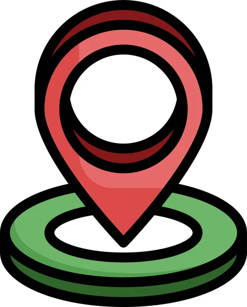 Ikona Mapy Lokalizacji Nawigacji — Wektor stockowy