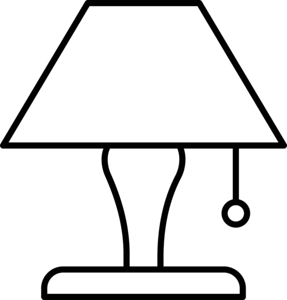 Glühbirne Elektronische Lampe Symbol — Stockvektor