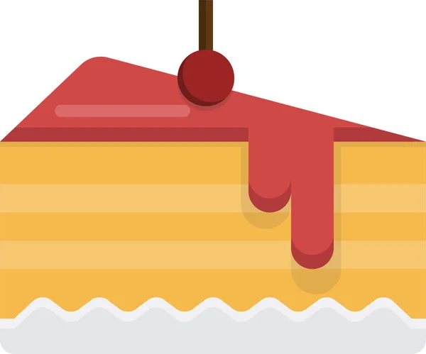 Crepe Cake Snel Pictogram — Stockvector