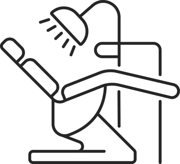 Dentist Chair Dentistry Medicine Icon — 图库矢量图片
