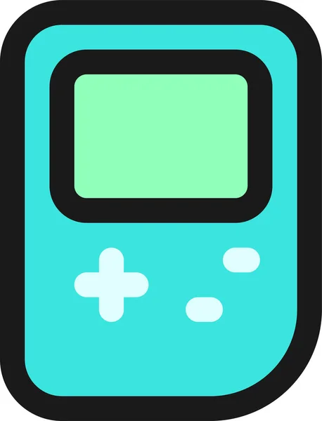 Handheld Game Console Icon — Stock Vector