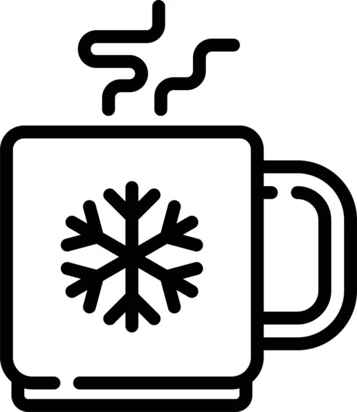 Ikona Kofeiny Napoju Kawowego — Wektor stockowy