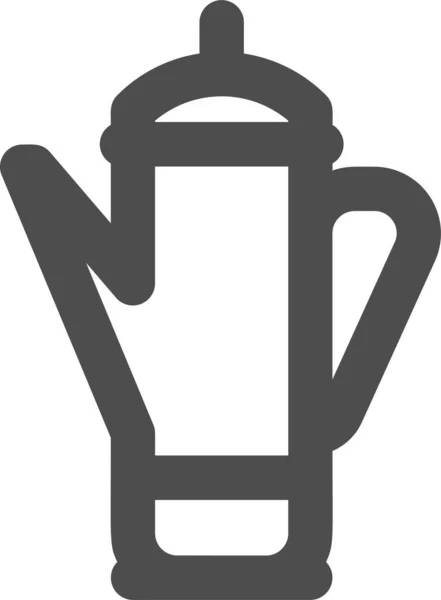 Percolator Kávéfőző Ikon Körvonalazott Stílusban — Stock Vector