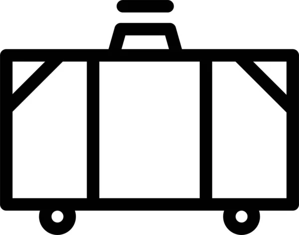 Ikona Walizki Bagażowej Zarysie — Wektor stockowy