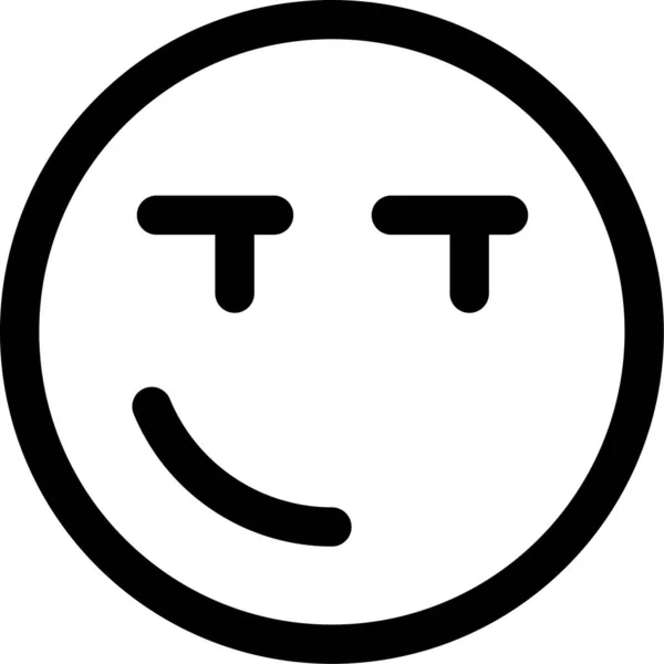 Emoji Expresión Insulto Icono — Vector de stock