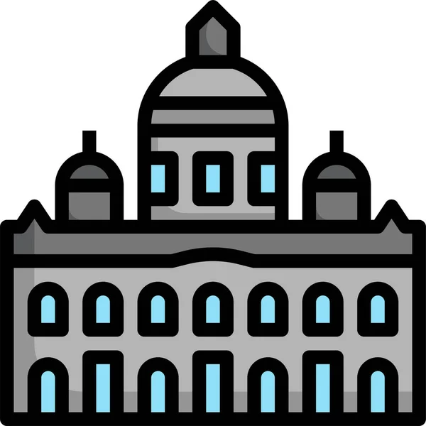 Capitales Europeas Icono Vatican — Vector de stock