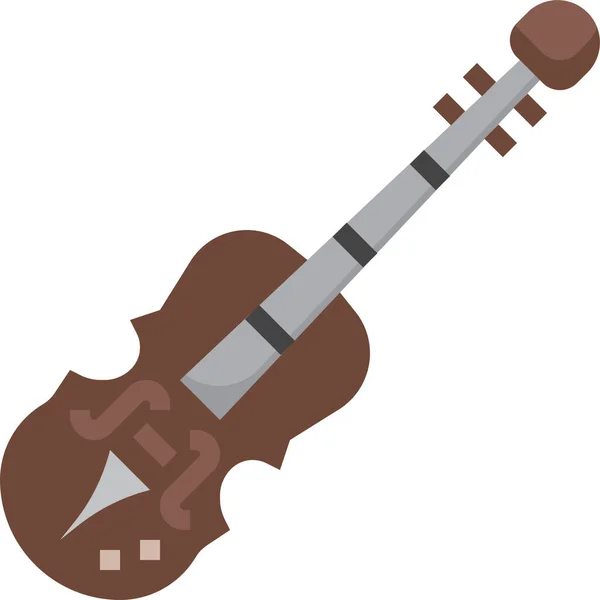 Instrumento Corda Violino Ícone — Vetor de Stock