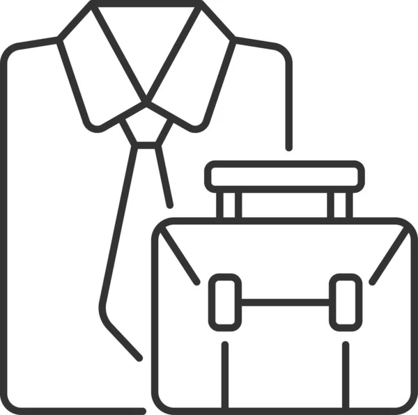Clothing Suit Worker Icon — Stock Vector
