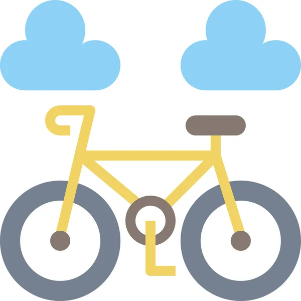 Vélo Vélo Icône Cyclisme Dans Catégorie Tourisme Hôtels Hospitalité — Image vectorielle
