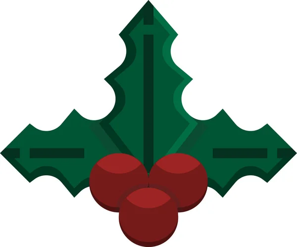 Икона Рождественских Подарков Омелы Категории Рождество — стоковый вектор