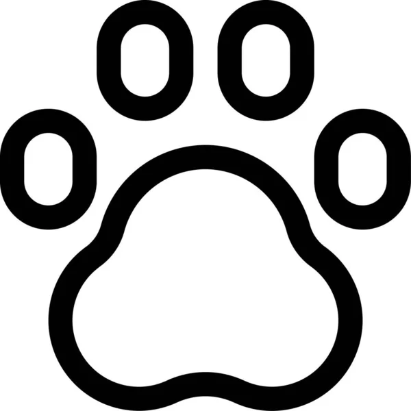 Cat Dog Icon Outline Style — 스톡 벡터