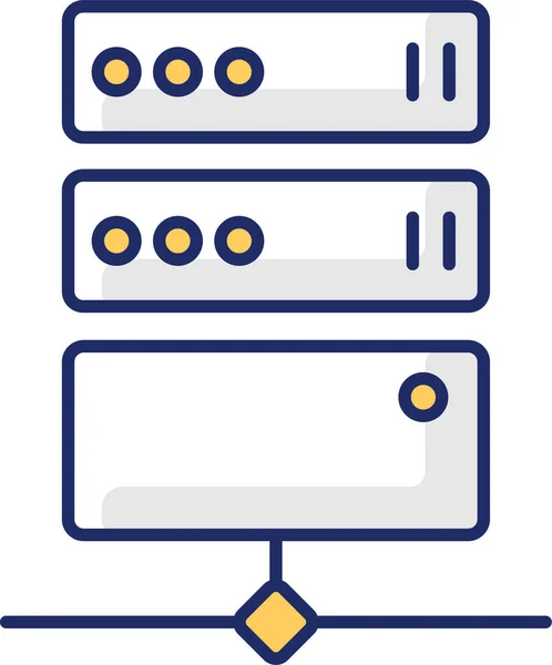 Internet Confidentialité Accès Aux Ressources Ligne Serveur Proxy Icône — Image vectorielle