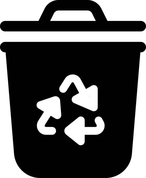 Çöp Kutusu Simgesini Geri Dönüştür — Stok Vektör