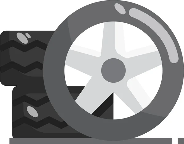 Ikona Serwisu Opon Samochodowych — Wektor stockowy