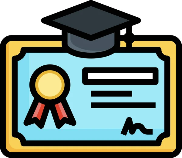 Bachillerato Educación Superior Icono — Vector de stock