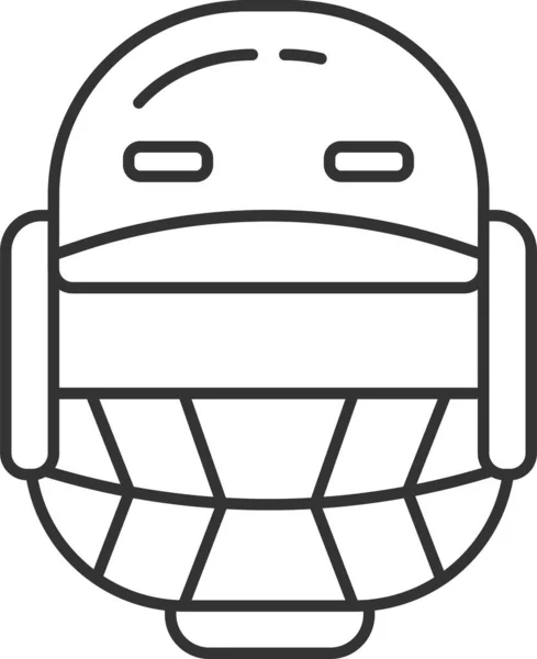 Ikona Helmy Kriket — Stockový vektor