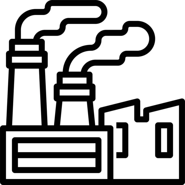 Ikona Zanieczyszczenia Powietrza Co2 — Wektor stockowy