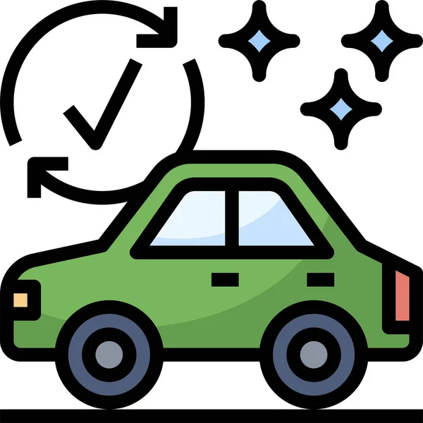 Auto Auto Schoonmaken Pictogram — Stockvector