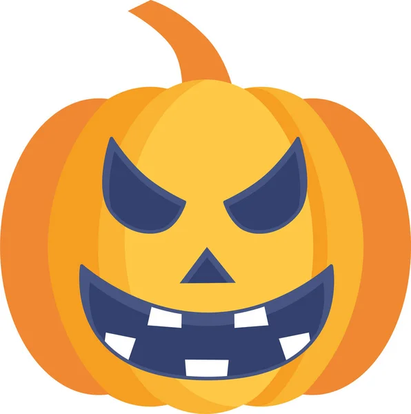 Halloween Vacaciones Icono Horror Estilo Plano — Vector de stock