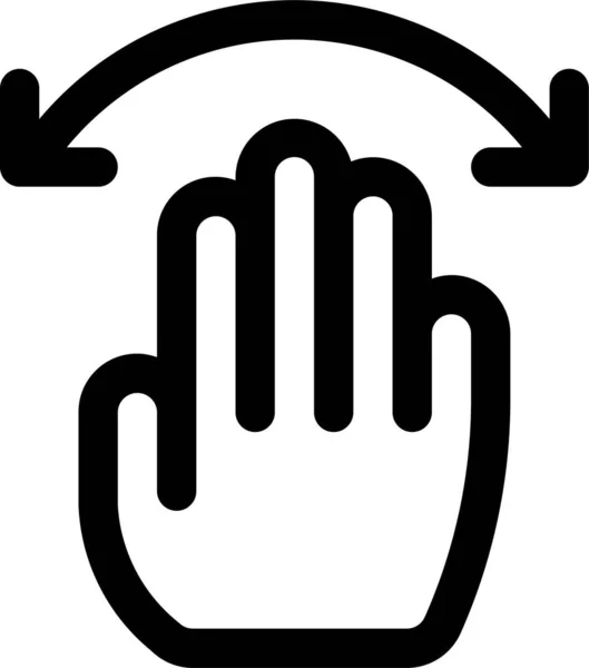 Vinger Gebaar Hand Pictogram — Stockvector