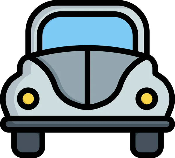 Coche Transporte Volskwagen Icono — Vector de stock