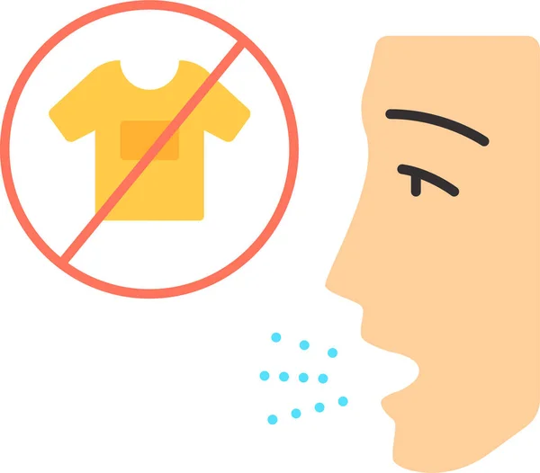 Значок Алергії Значок Одягу — стоковий вектор