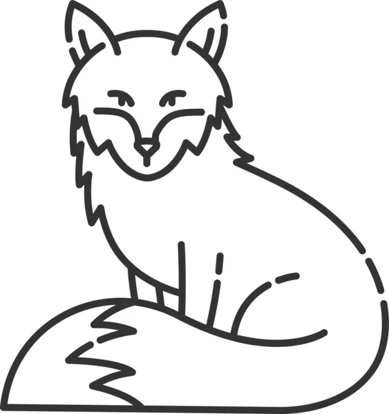 Animal Fox Fox Icon Icon — Stock Vector