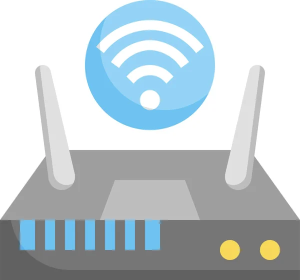 Icona Wifi Modem Router — Vettoriale Stock