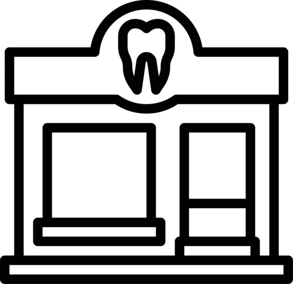 Ícone Cuidados Saúde Clínica Dantal —  Vetores de Stock