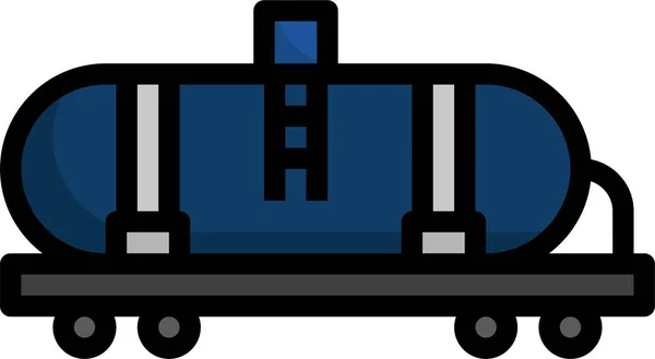 Pictogram Tanker Trein Olie — Stockvector