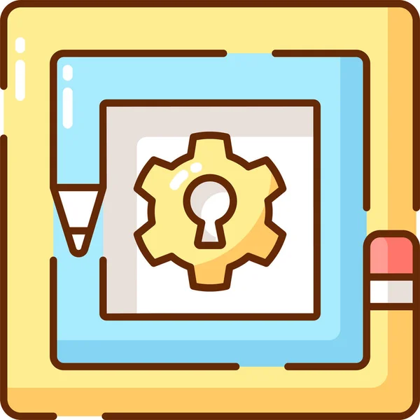 Thinking Challenge Skill Icon — Stock Vector