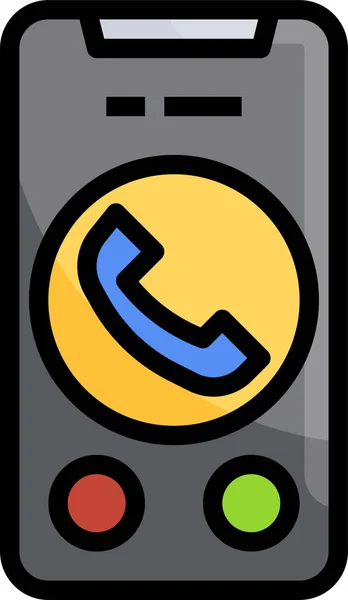 Communicatie Telefoon Mobiel Pictogram — Stockvector