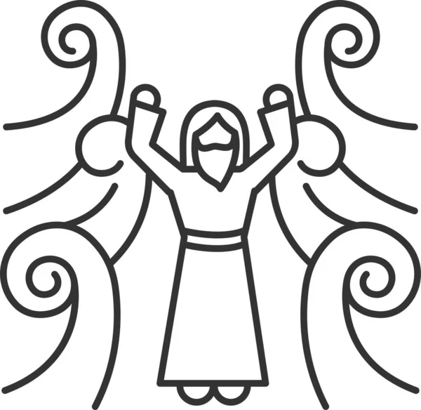 Значок Біблії Перетинає Єгипет Категорії Знаків Символів — стоковий вектор