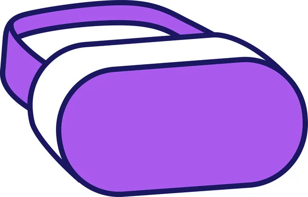 Brille Headset Maske Symbol Spiele Gaming Kategorie — Stockvektor