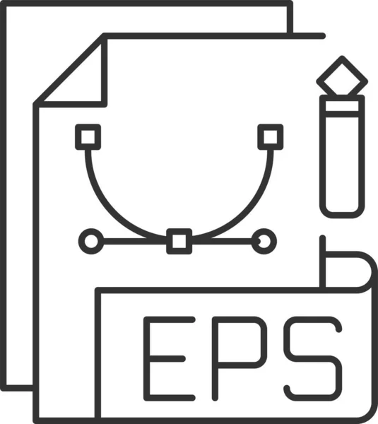 Bestandsextensie Grafische Eps Pictogram — Stockvector