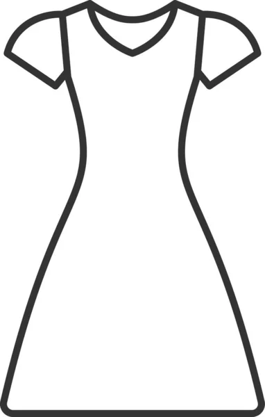 アウトラインスタイルの美容服のアイコン — ストックベクタ