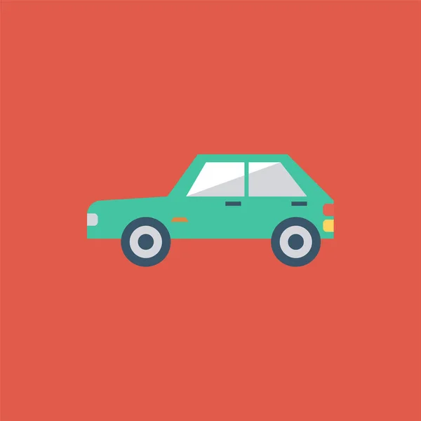 Auto Auto Nieuw Pictogram Platte Stijl — Stockvector