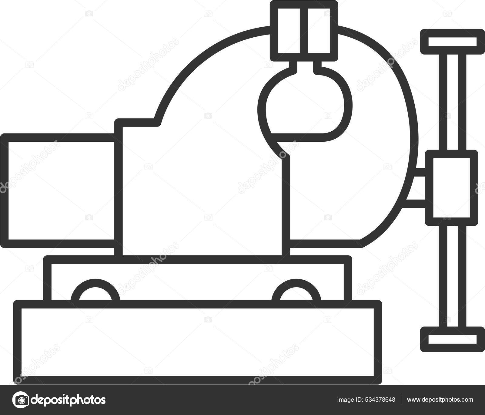 Bench Vice Bench Vise Instrument Icon Outline Style Stock Vector Image