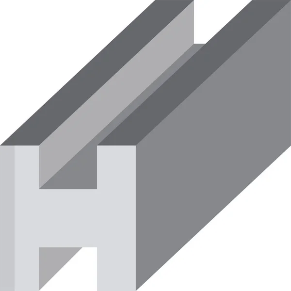 Metall Stål Konstruktion Ikon — Stock vektor