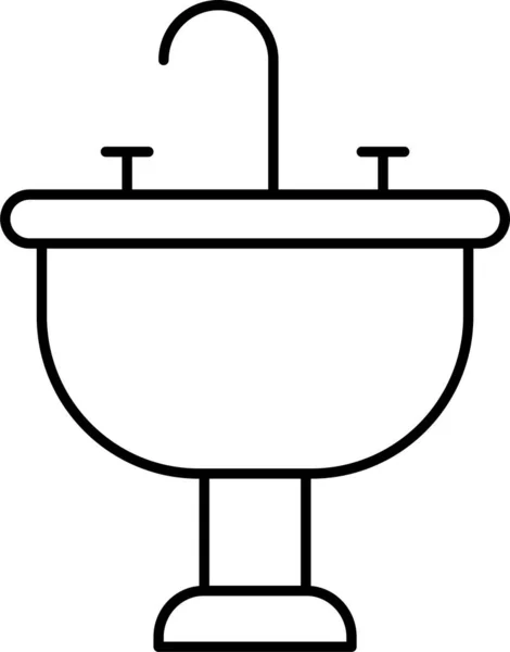 Иконка Крана Чистки Оборудования Семейной Категории — стоковый вектор