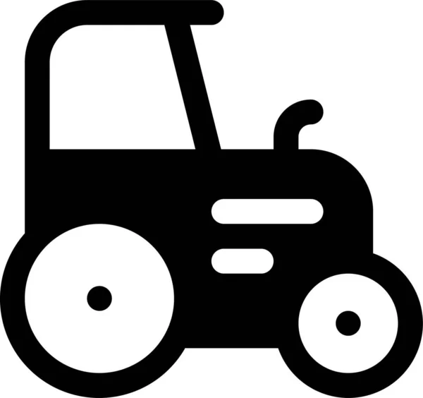 Tracteur Machine Véhicule Icône — Image vectorielle