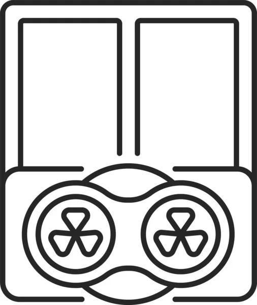 Значок Кондиционера Окна Вентилятора — стоковый вектор
