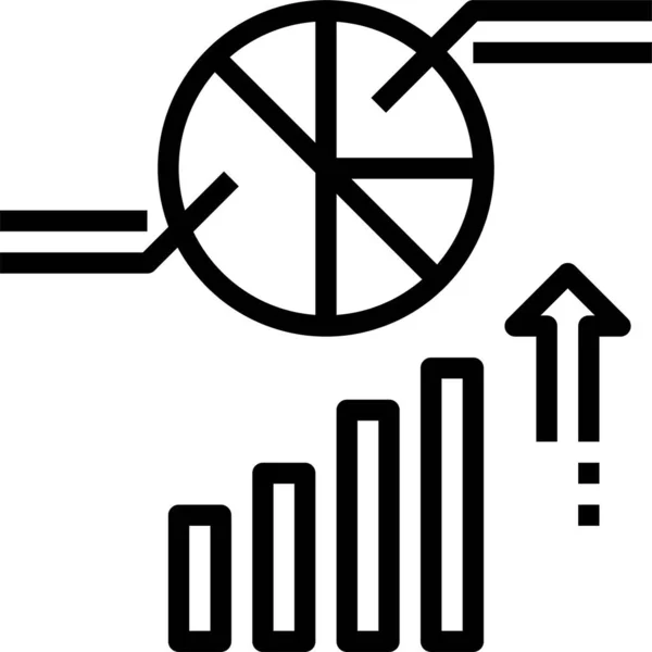 Иконка Бизнес Чарта Категории Бизнес Менеджмента — стоковый вектор