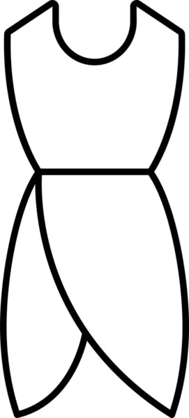 Textilní Šaty Nosit Ikonu Kategorii Oblečení Příslušenství — Stockový vektor