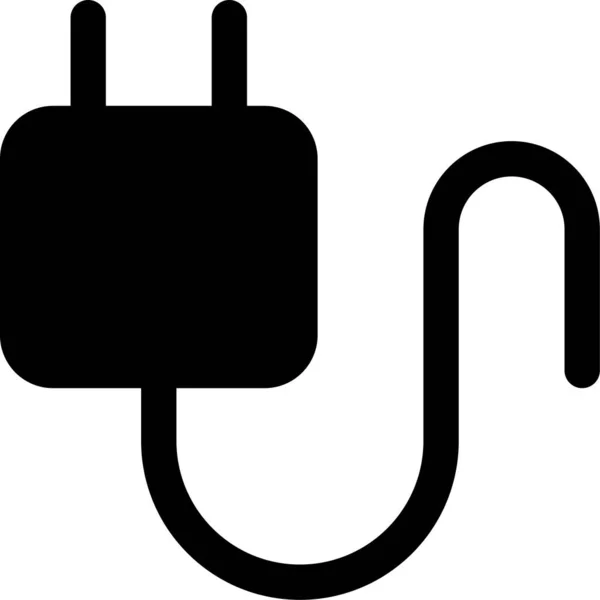 Cargador Carga Icono Cable — Vector de stock